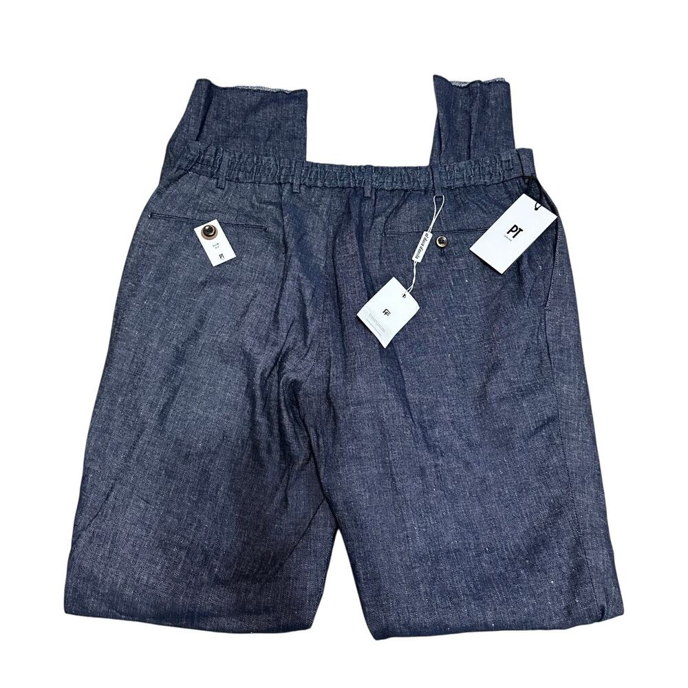 PT Torino Men's slim‎ fit stretch chambray pants size 54 NEW - Picture 8 of 8
